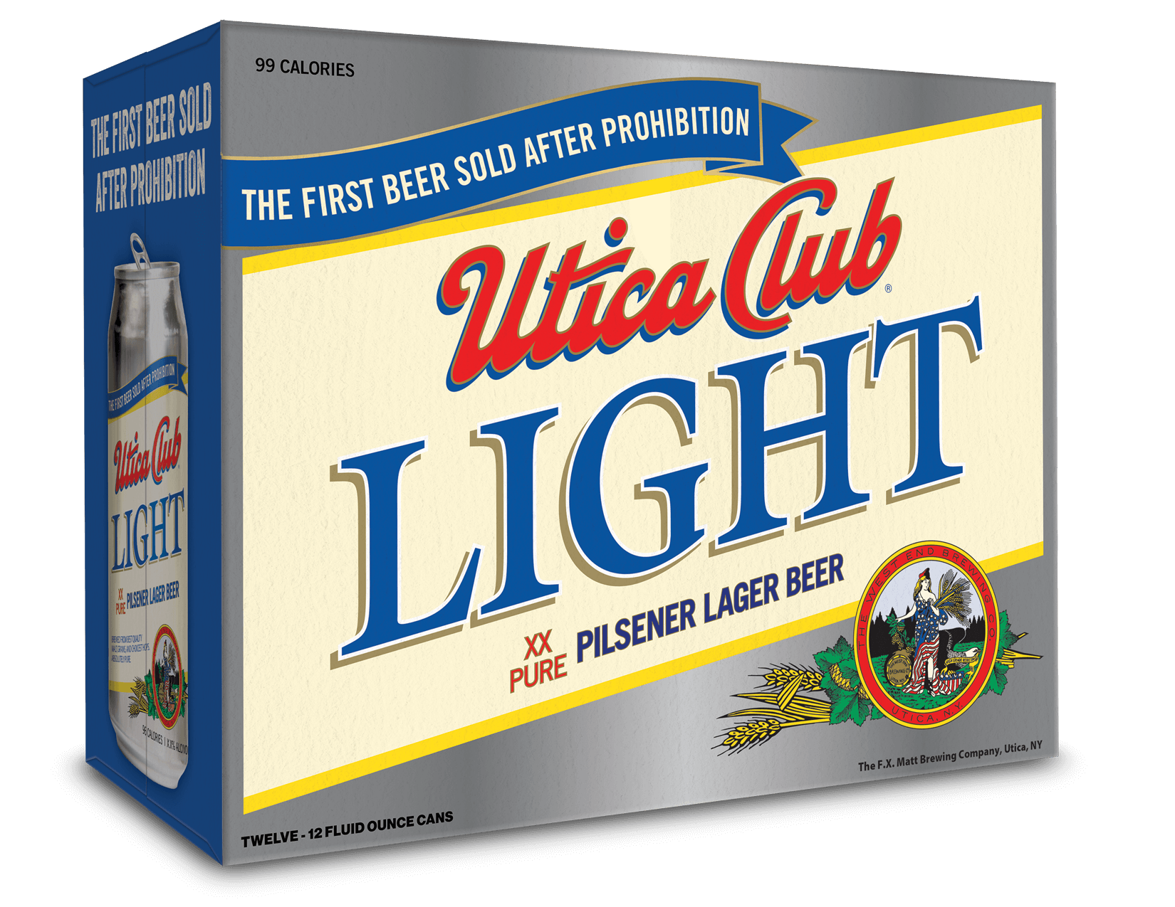 Utica Club Light by Saranac Brewery / Matt Brewing Co